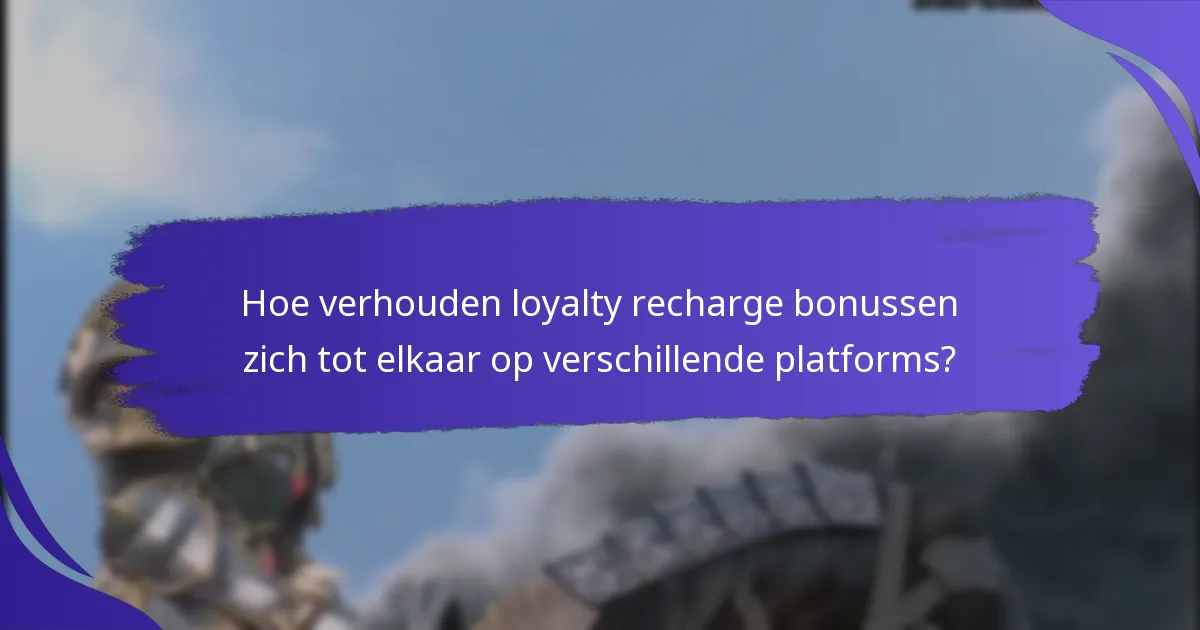 Welke soorten beloningen zijn beschikbaar via loyalty recharge bonussen?