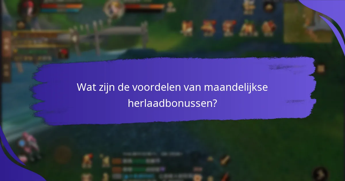 Hoe de voordelen van maandelijkse herlaadbonussen te maximaliseren?